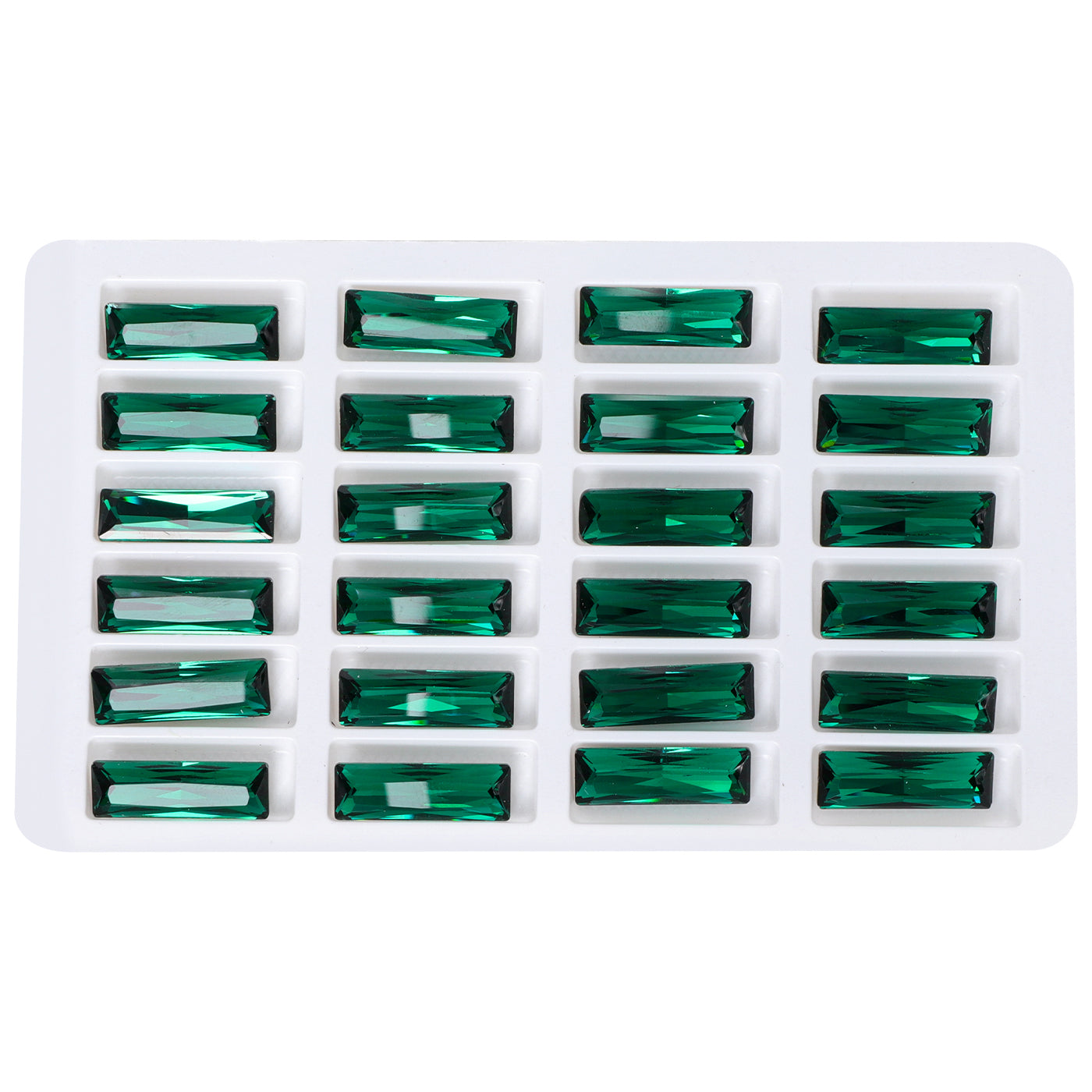 Emerald Princess Baguette Shape High Quality Glass Pointed Back Fancy Rhinestones WholesaleRhinestone