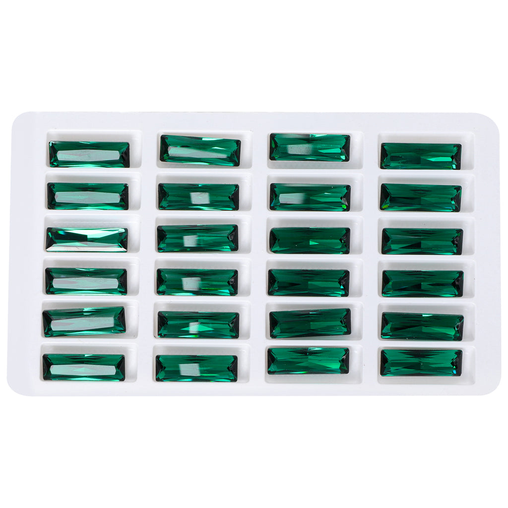 Emerald Princess Baguette Shape High Quality Glass Pointed Back Fancy Rhinestones WholesaleRhinestone