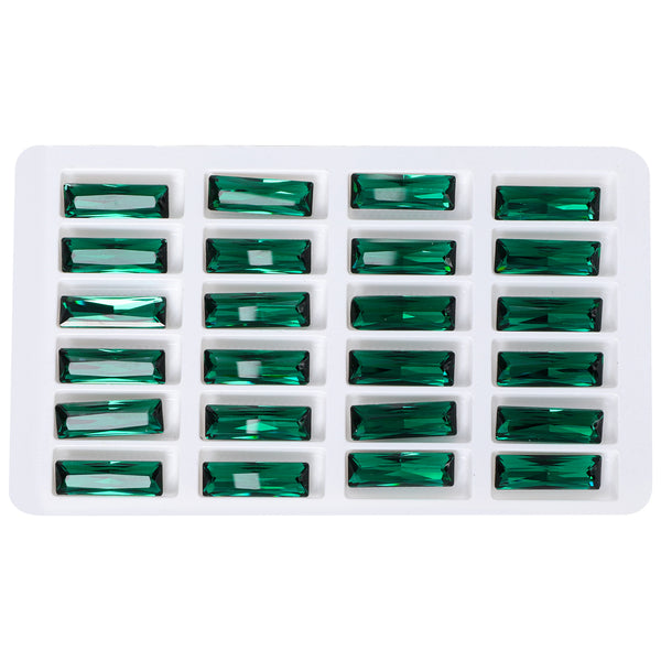 Emerald Princess Baguette Shape High Quality Glass Pointed Back Fancy Rhinestones WholesaleRhinestone