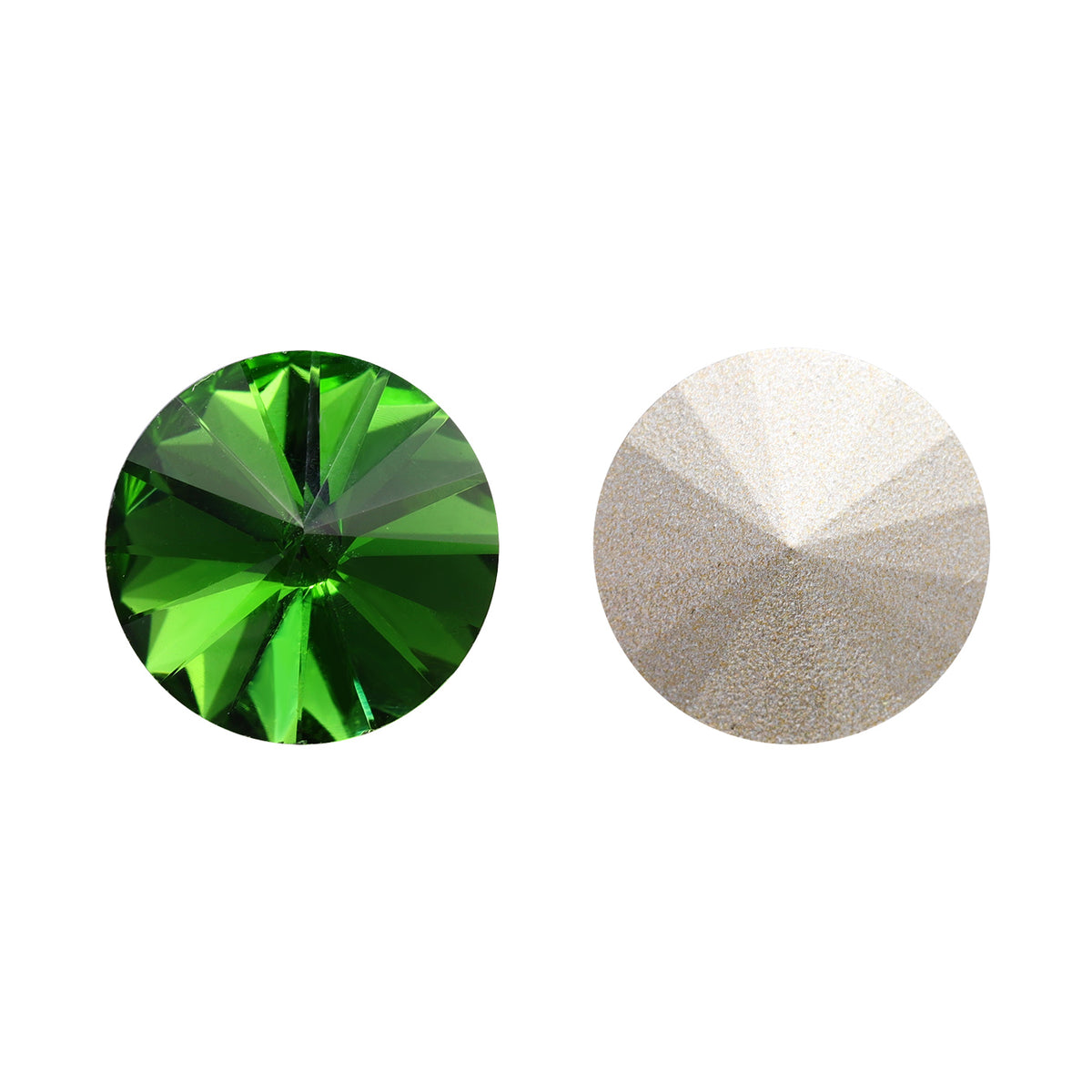 Fern Green Rivoli Shape High Quality Glass Pointed Back Fancy Rhinestones WholesaleRhinestone Hovedbillede