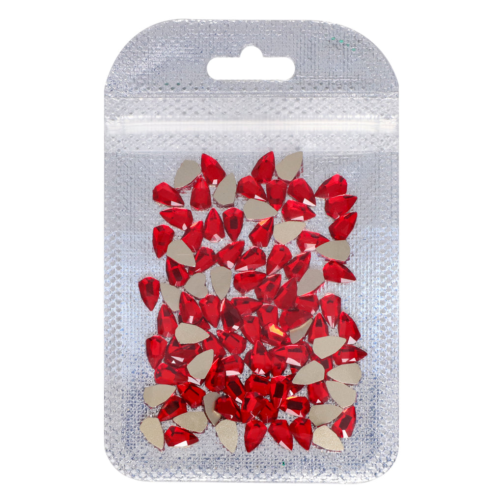 Shield Shape Siam Flat Back Fancy Rhinestones WholesaleRhinestone