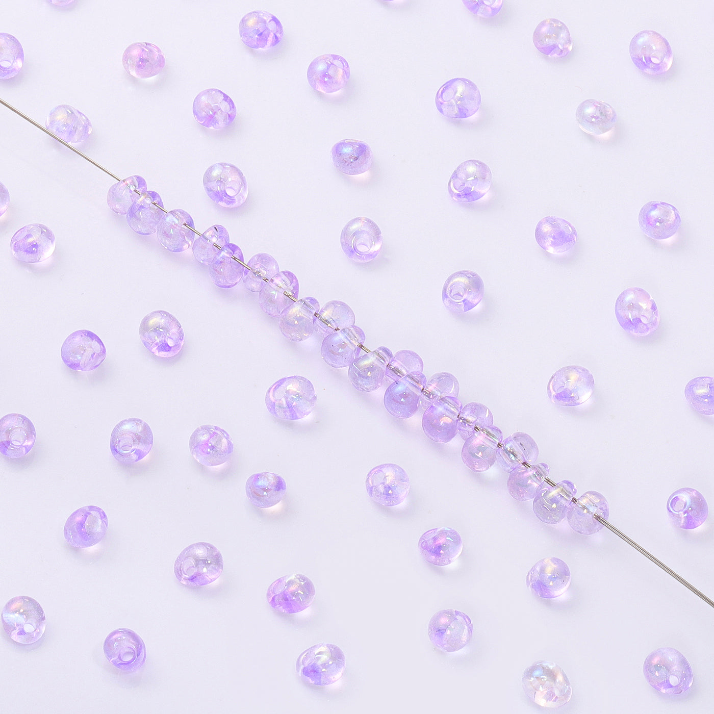 Various Colors Transparent AB Drop Shape Glass Seed Beads WholesaleRhinestone