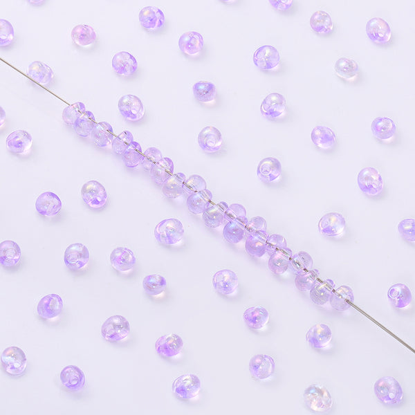 Various Colors Transparent AB Drop Shape Glass Seed Beads WholesaleRhinestone