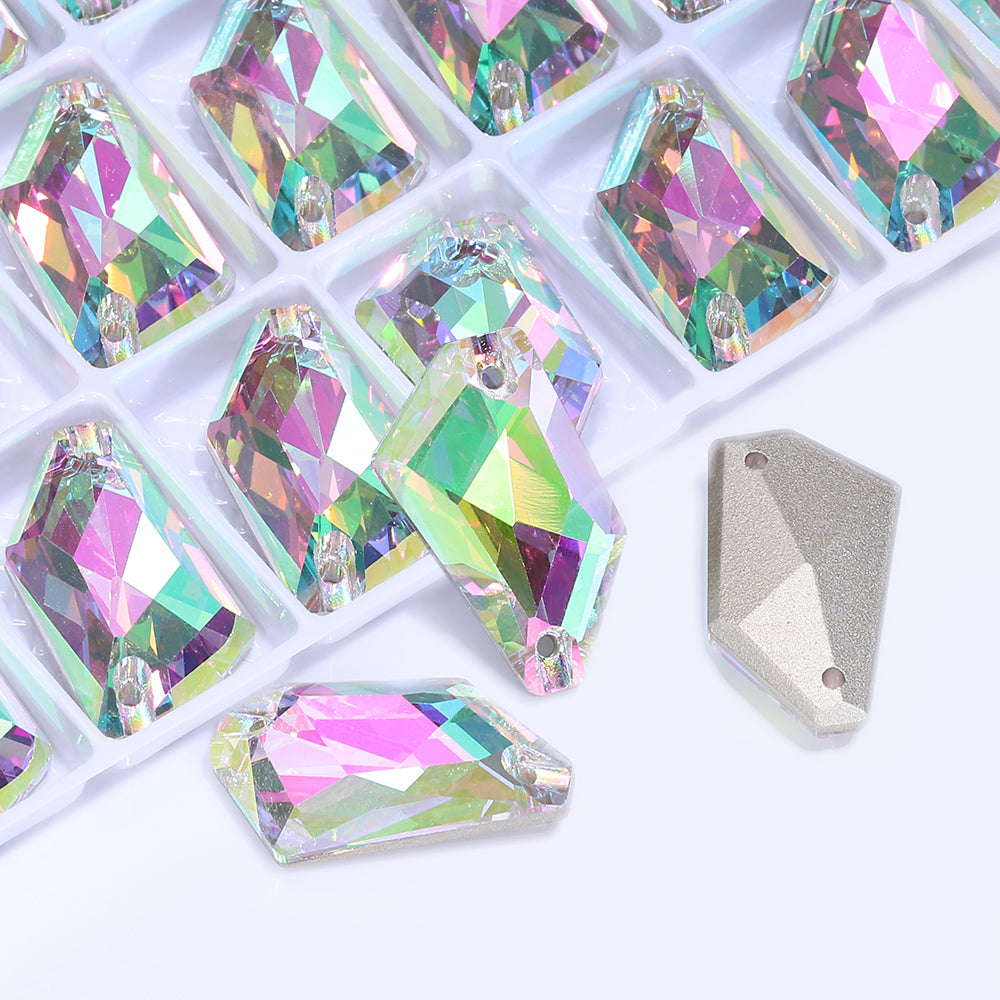 Crystal Phantom De-Art Shape High Quality Glass Sew-on Rhinestones
