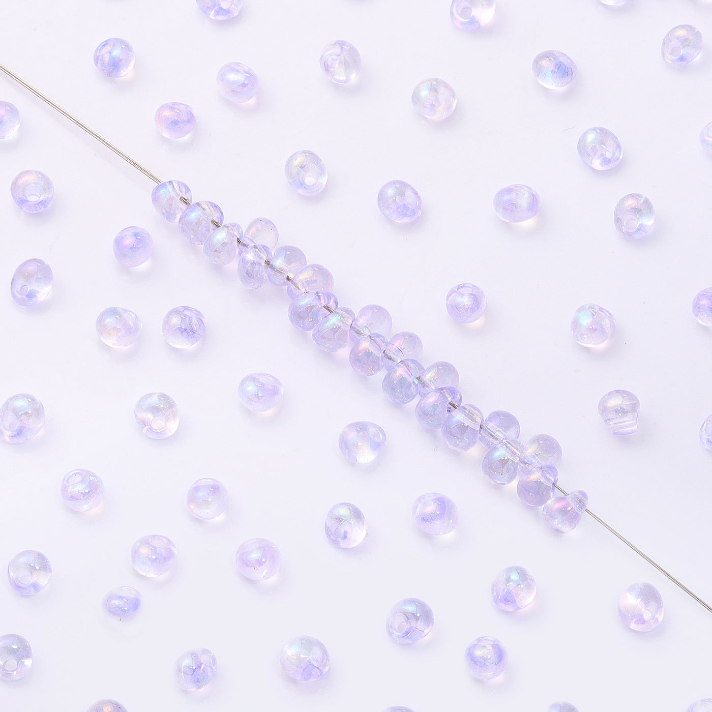 Various Colors Transparent AB Drop Shape Glass Seed Beads