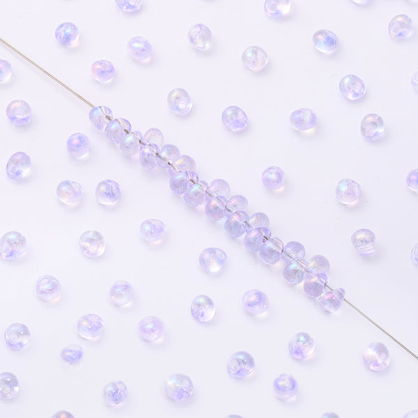 Various Colors Transparent AB Drop Shape Glass Seed Beads WholesaleRhinestone