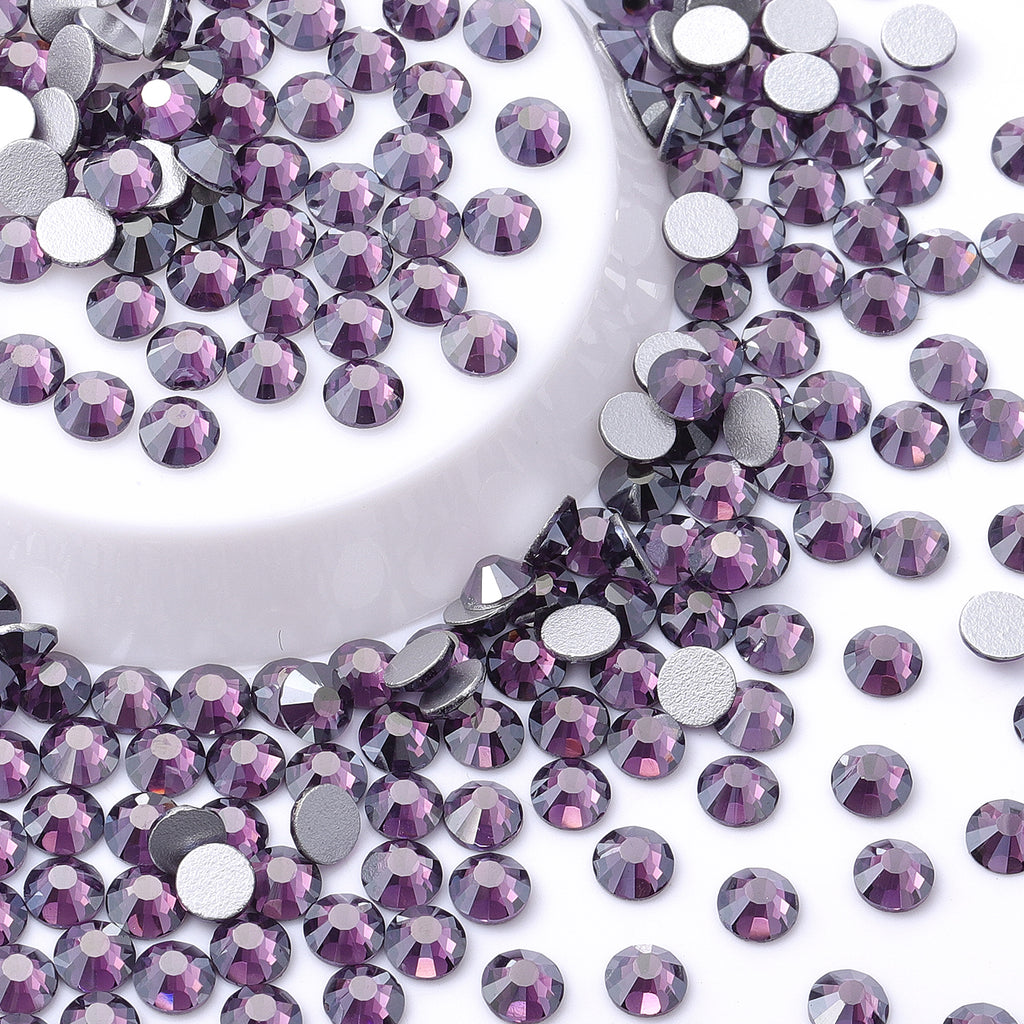Star Tanzanite Glass FlatBack Rhinestones Silver Back WholesaleRhinestone