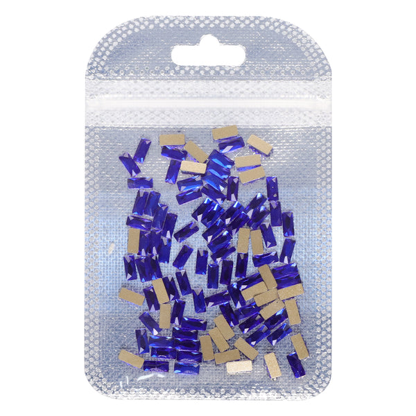 Rectangle Shape Sapphire Flat Back Fancy Rhinestones WholesaleRhinestone