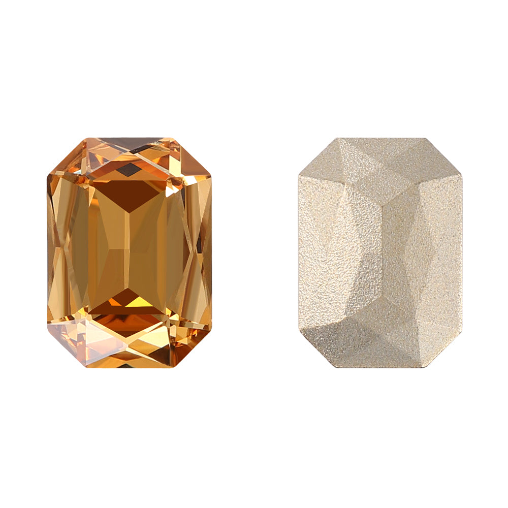 Light Smoked Topaz Thin Octagon Shape High Quality Glass Pointed Back Fancy Rhinestones Main image