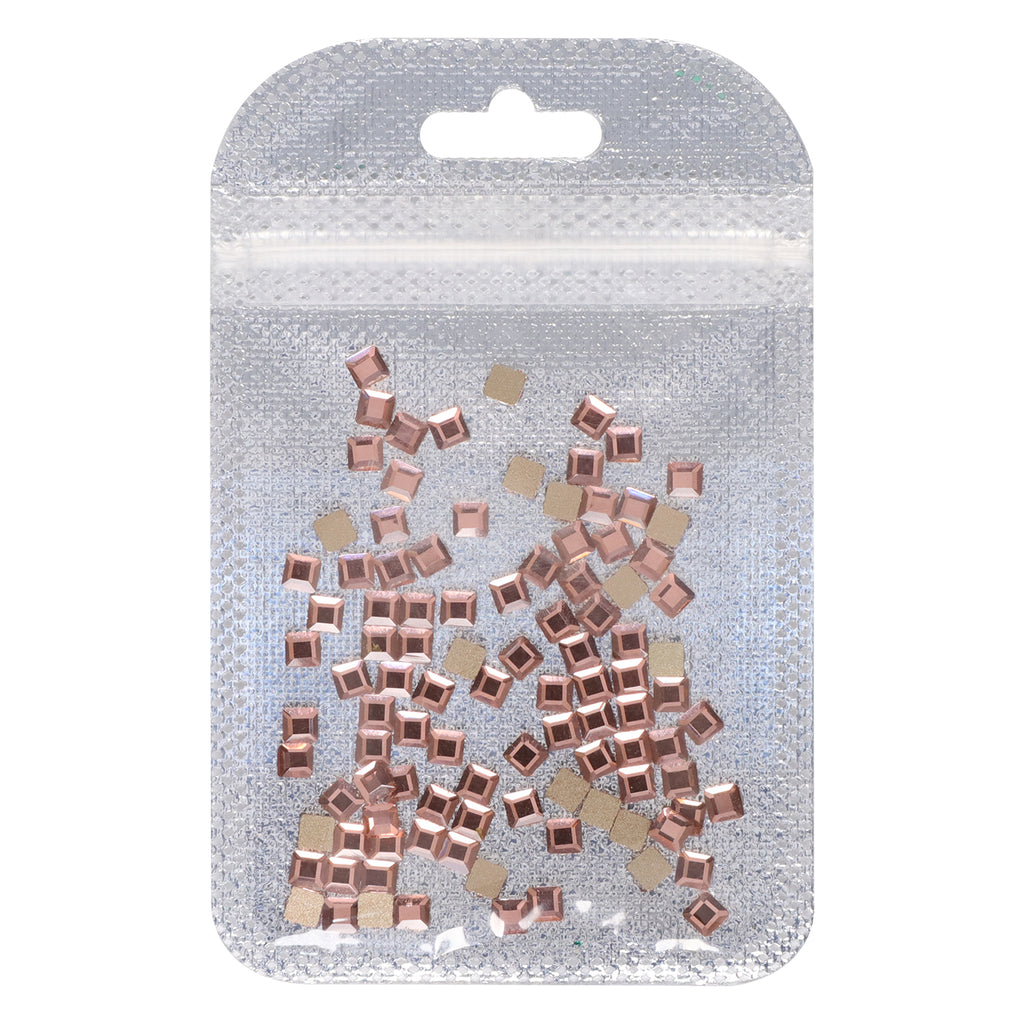 Square Shape Champagne Flat Back Fancy Rhinestones WholesaleRhinestone