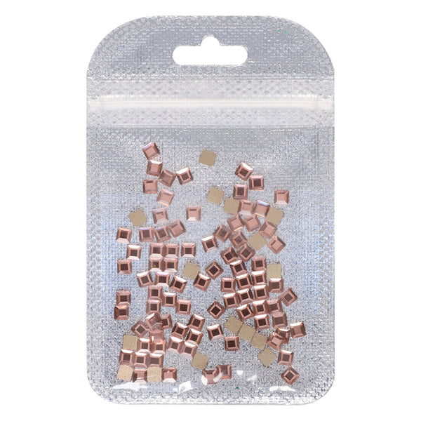 Square Shape Champagne Flat Back Fancy Rhinestones WholesaleRhinestone