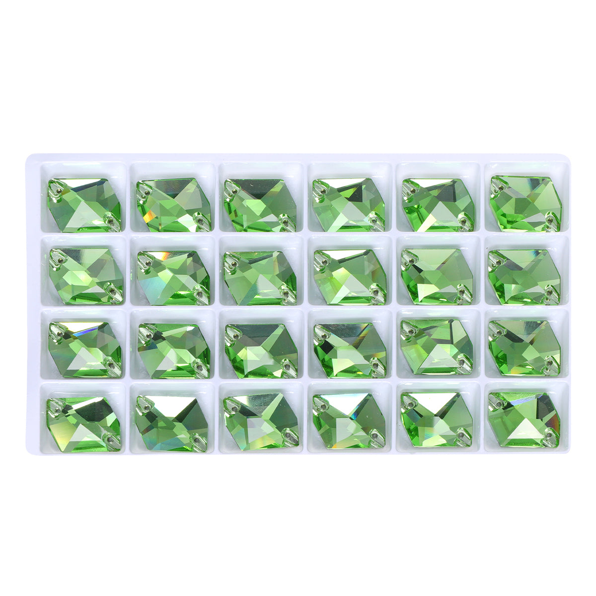 Peridot Cosmic Shape High Quality Glass Sew-on Rhinestones WholesaleRhinestone