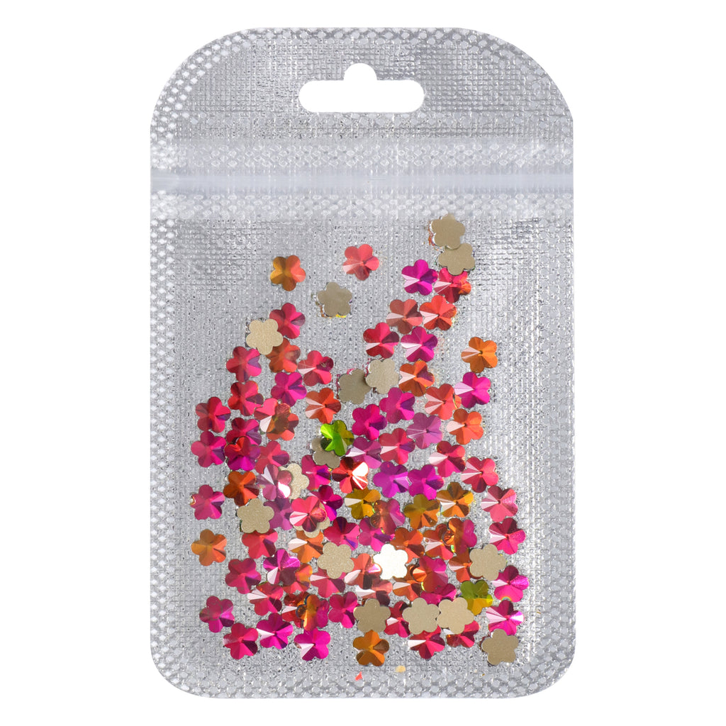 5 leaf plum blossoms Shape Rainbow Flat Back Fancy Rhinestones WholesaleRhinestone