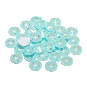 Electric Neon Light Azore Rivoli Shape High Quality Glass Sew-on Rhinestones WholesaleRhinestone