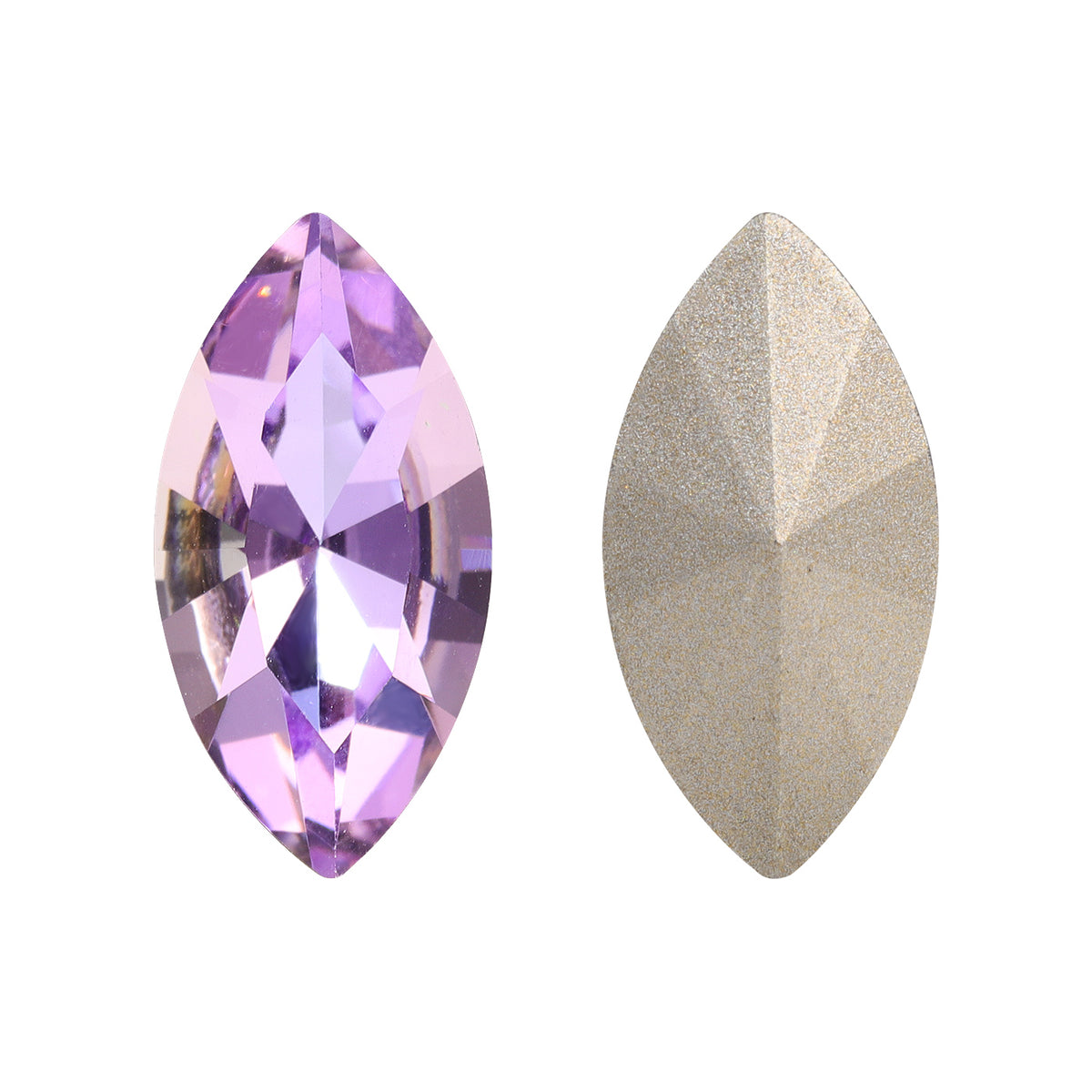 Vitrail Light Navette Shape High Quality Glass Pointed Back Fancy Rhinestones