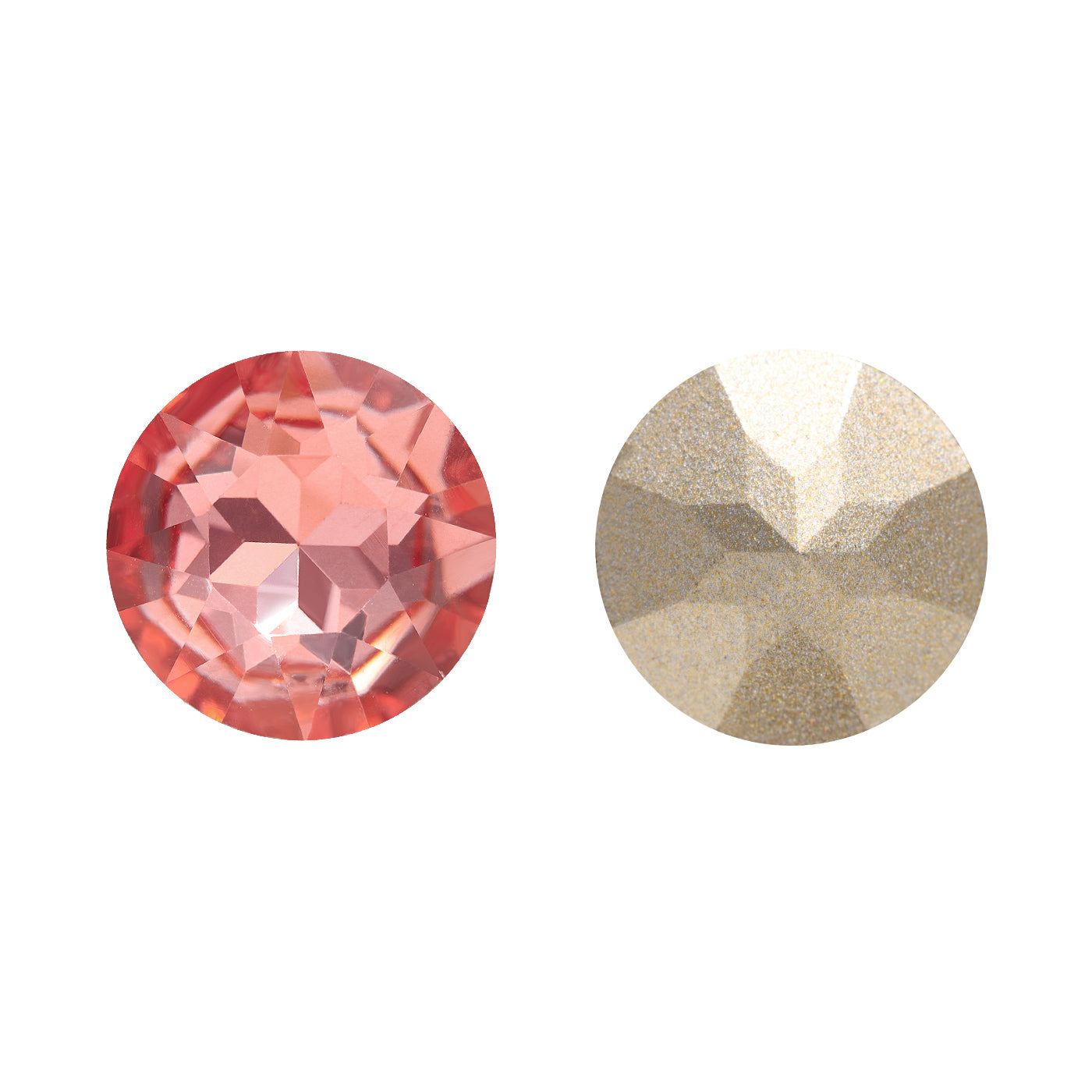 Light Peach Gemstone Flower Shape High Quality Glass Pointed Back Fancy Rhinestones WholesaleRhinestone Pääkuva