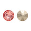 Light Peach Gemstone Flower Shape High Quality Glass Pointed Back Fancy Rhinestones WholesaleRhinestone