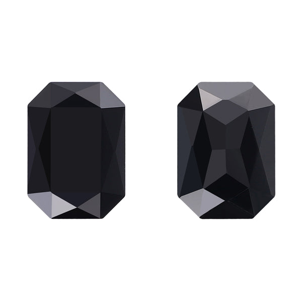 Jet Thin Octagon Shape High Quality Glass Pointed Back Fancy Rhinestones WholesaleRhinestone