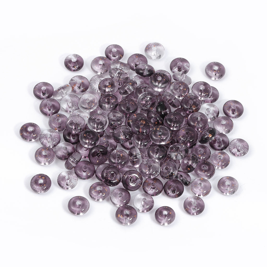 TMTG009 Transparent Candy Series Lucky Buckle Shape Glass Seed Beads WholesaleRhinestone