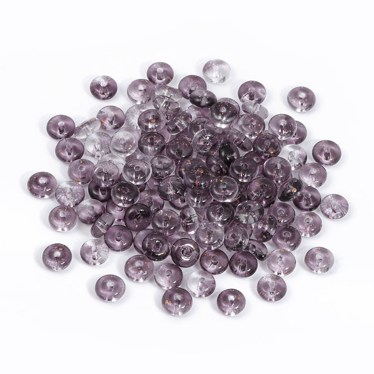 TMTG009 Transparent Candy Series Lucky Buckle Shape Glass Seed Beads WholesaleRhinestone