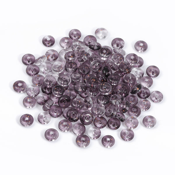 TMTG009 Transparent Candy Series Lucky Buckle Shape Glass Seed Beads WholesaleRhinestone