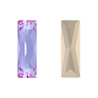 Violet Princess Baguette Shape High Quality Glass Pointed Back Fancy Rhinestones