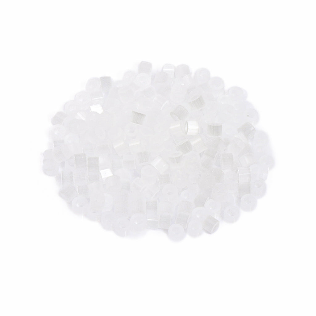 Transparent White Cat's Eye Color Hight Quality Glass Cylinder Seed Beads 1.6 MM Size MY4001 WholesaleRhinestone