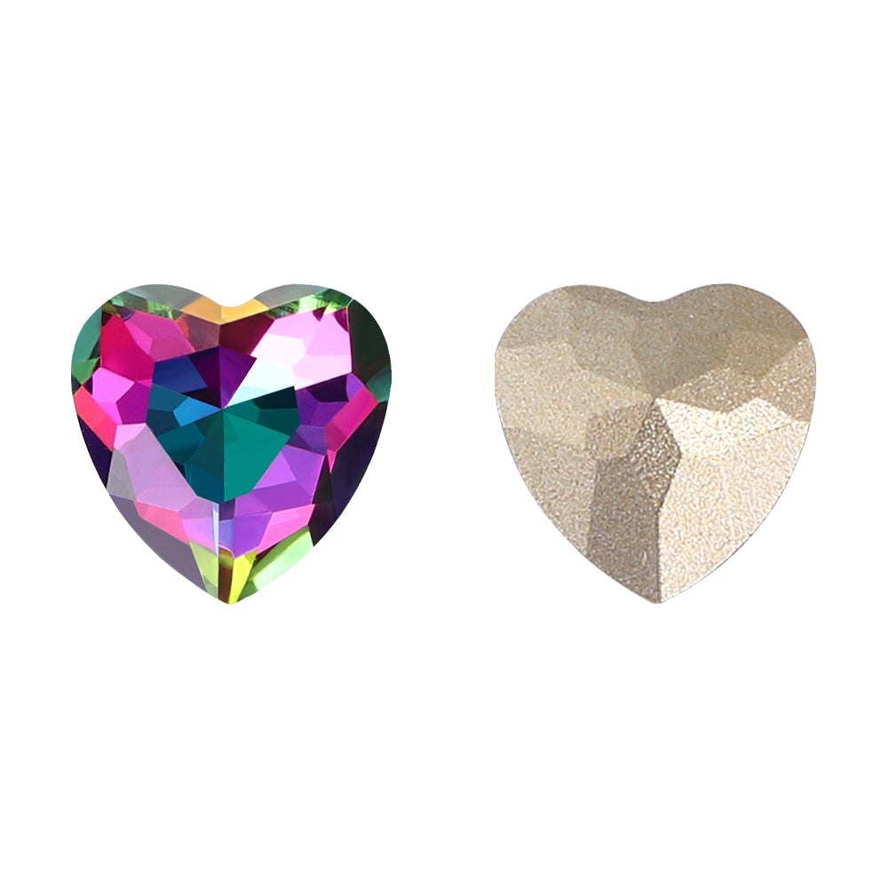 Volcano Heart Shape High Quality Glass Pointed Back Fancy Rhinestones WholesaleRhinestone メイン画像