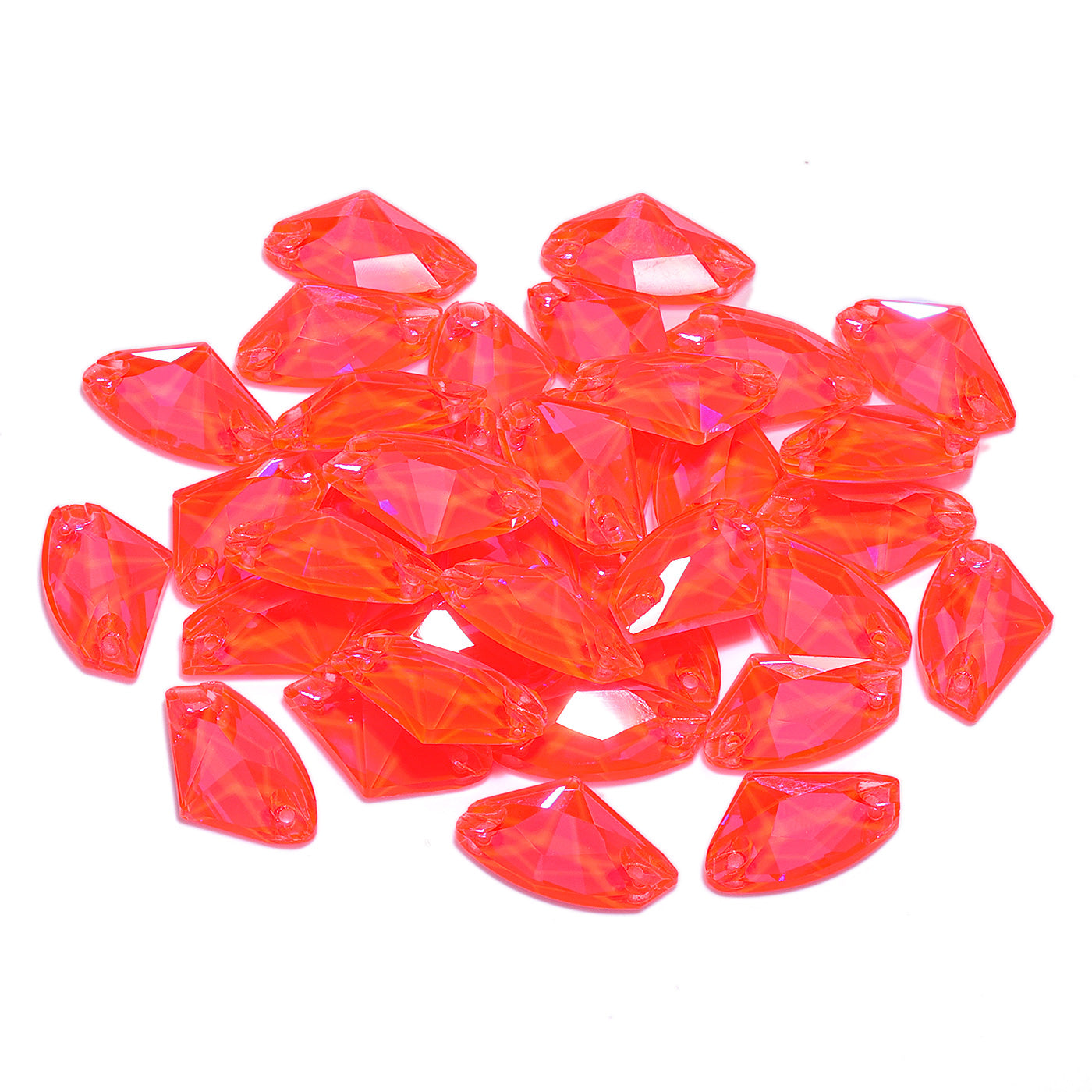 Electric Neon Hyacinth Galactic Shape High Quality Glass Sew-on Rhinestones Secondary image