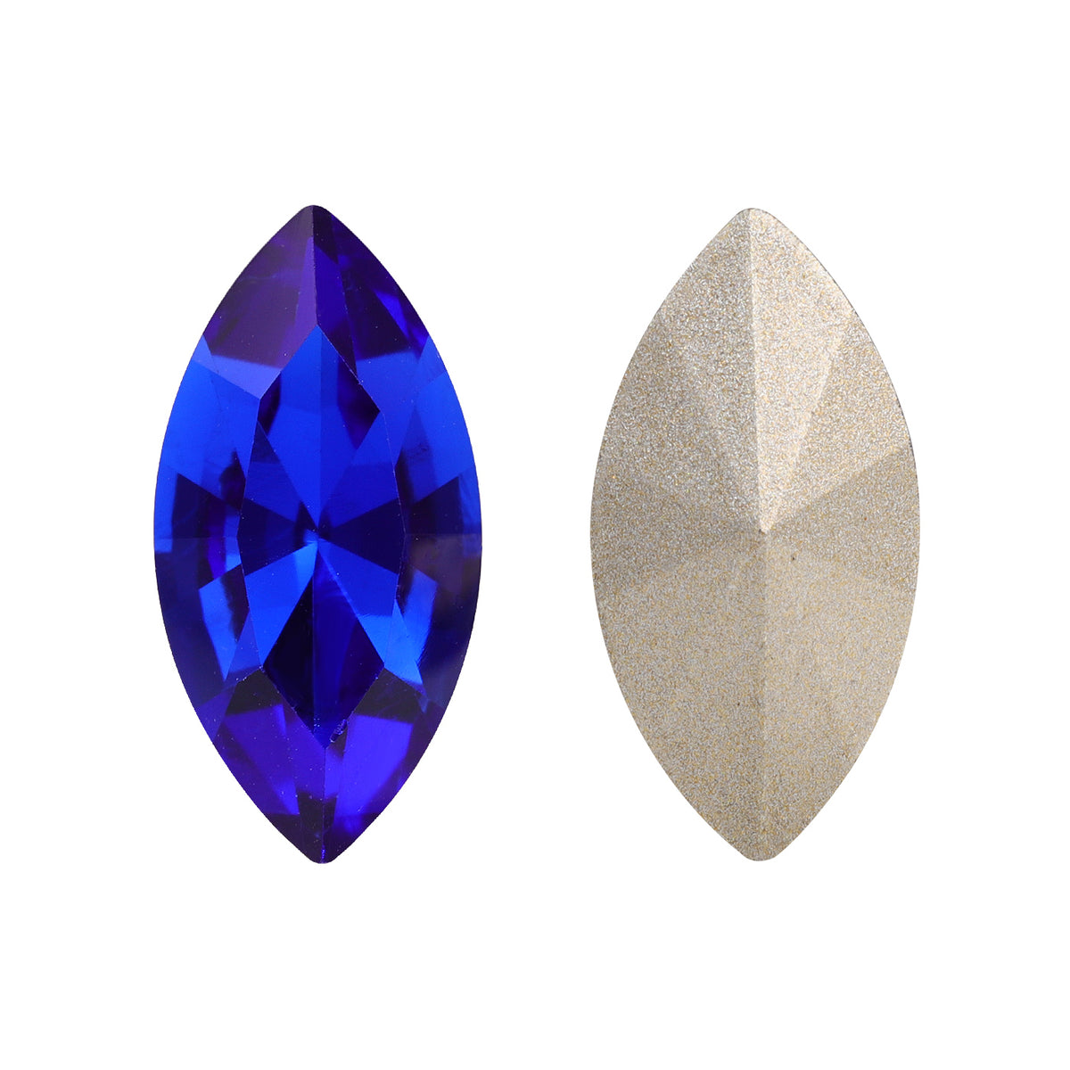 Sapphire Navette Shape High Quality Glass Pointed Back Fancy Rhinestones WholesaleRhinestone Hauptbild