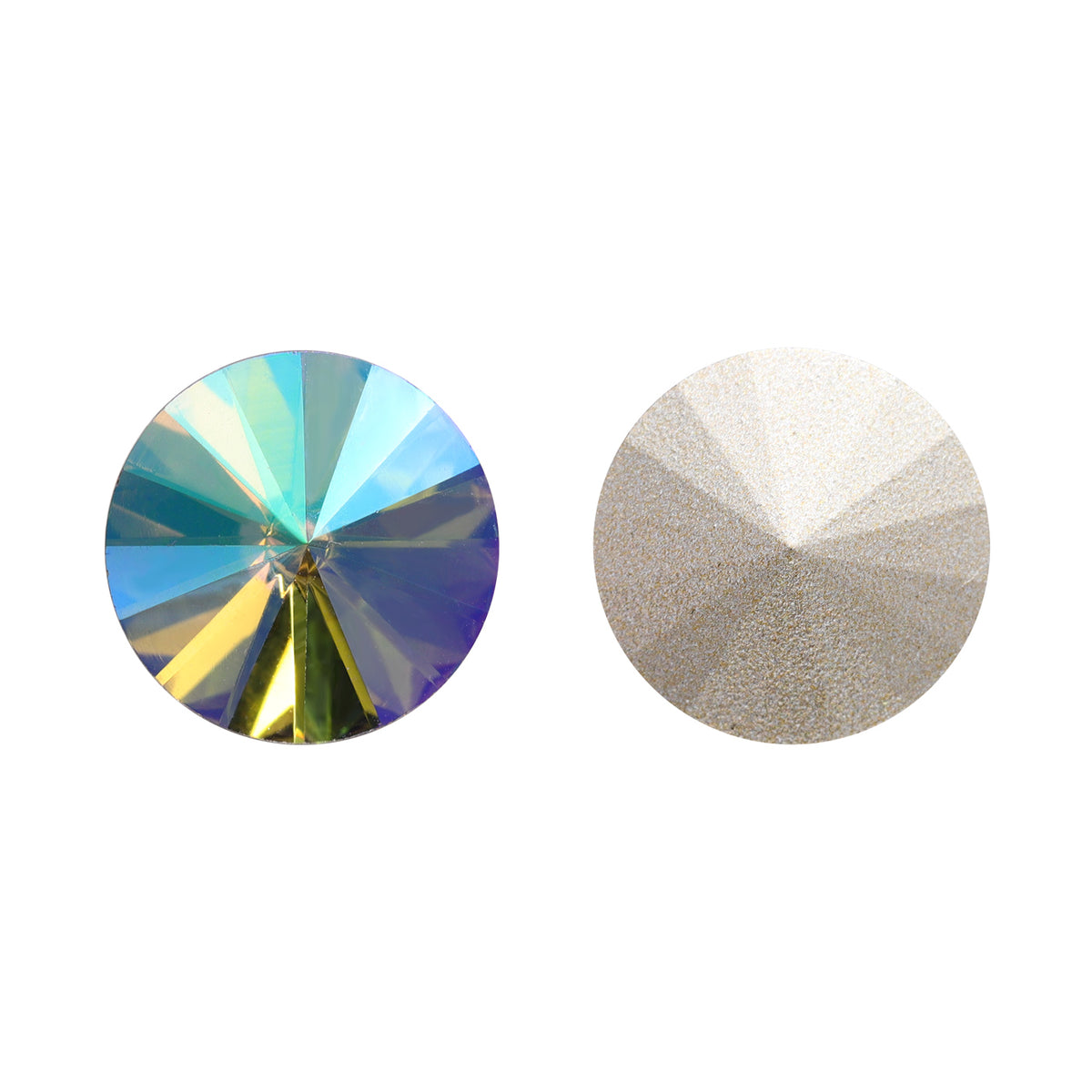 Ghost Light Rivoli Shape High Quality Glass Pointed Back Fancy Rhinestones WholesaleRhinestone Imagen principal del producto