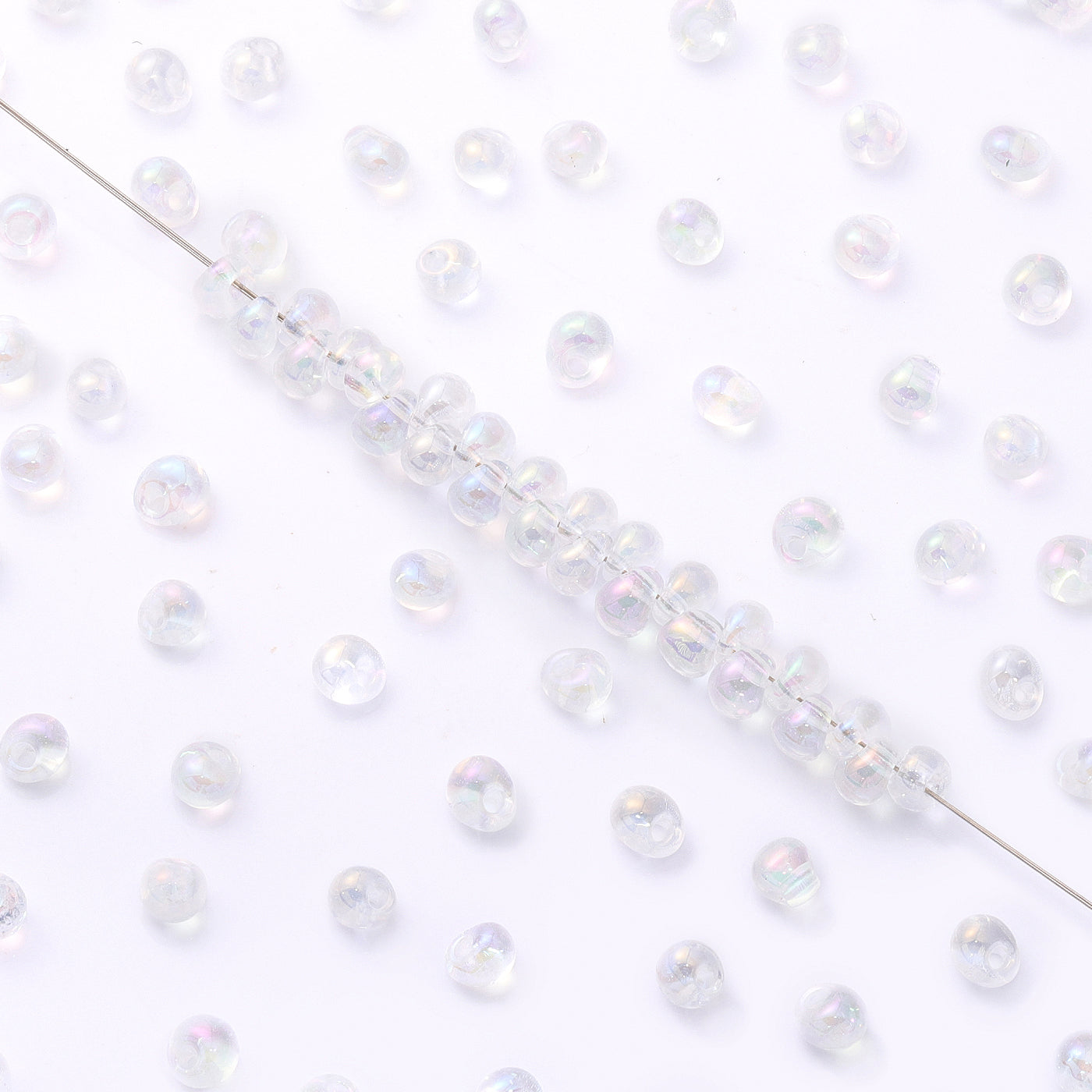 Various Colors Transparent AB Drop Shape Glass Seed Beads