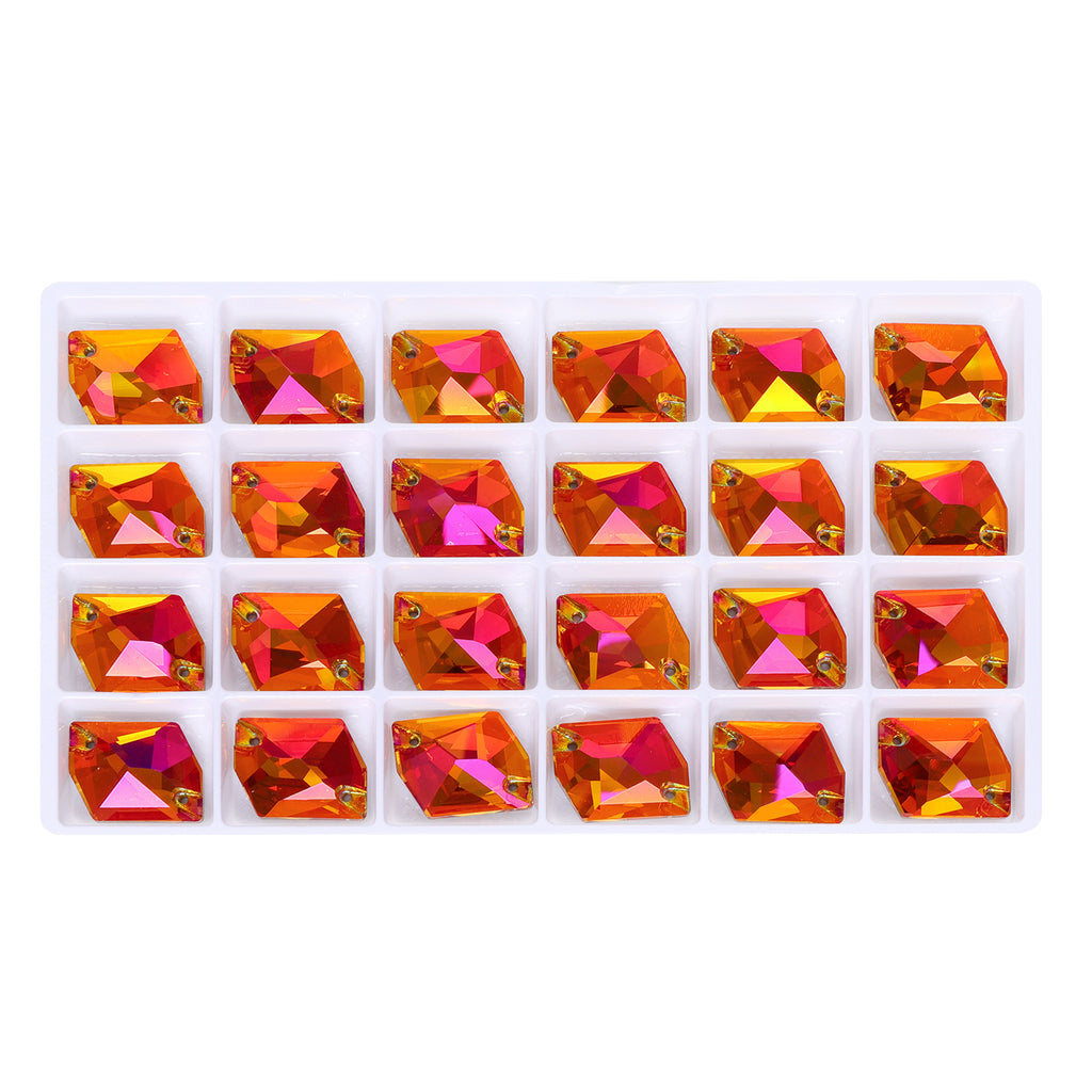 Copper Cosmic Shape High Quality Glass Sew-on Rhinestones