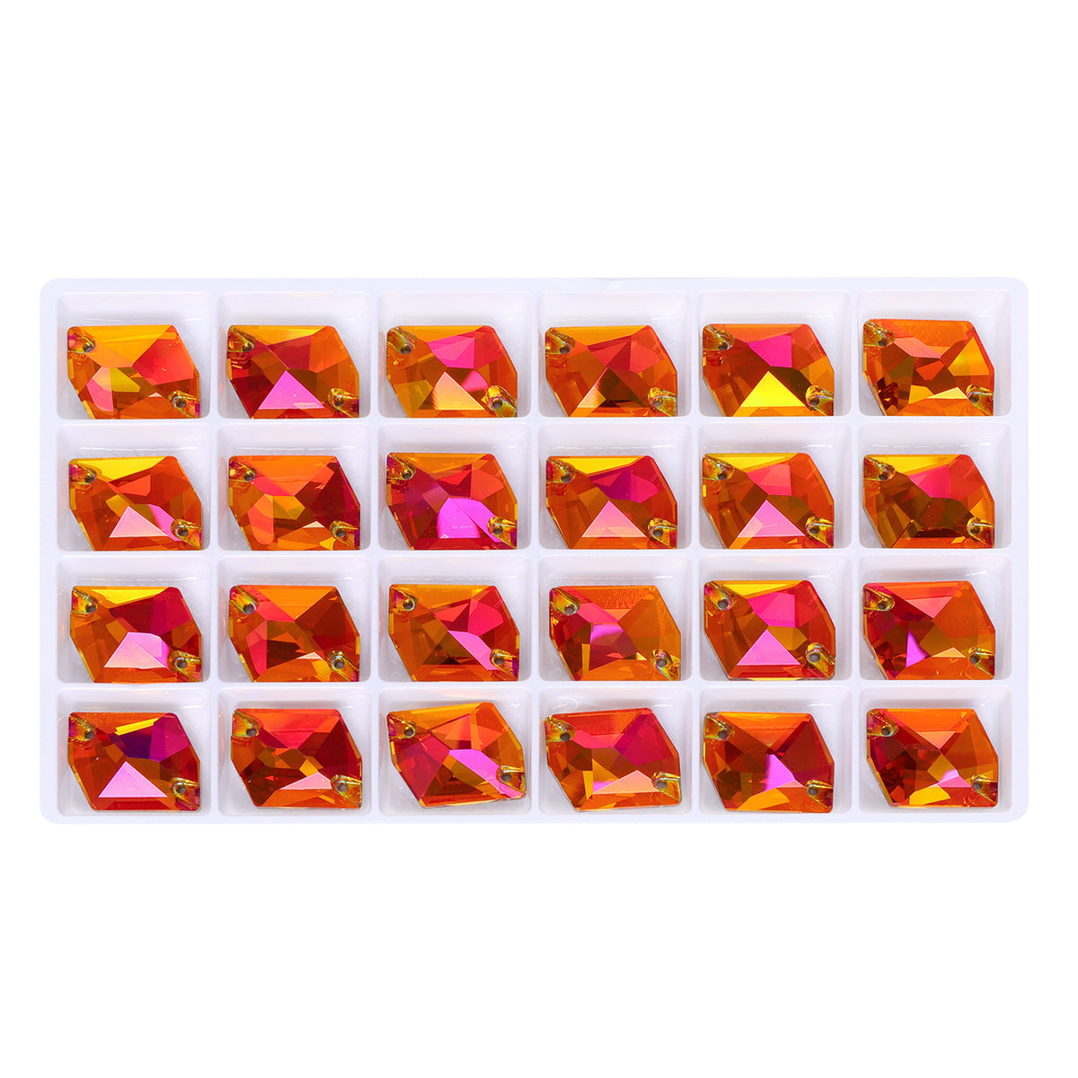 Copper Cosmic Shape High Quality Glass Sew-on Rhinestones