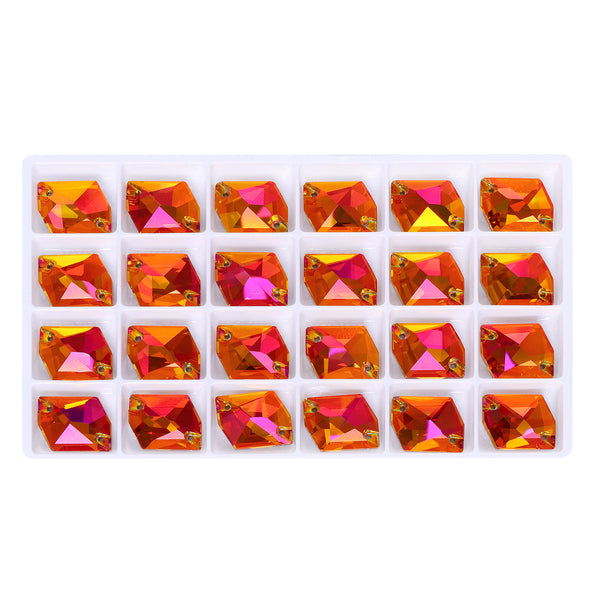Copper Cosmic Shape High Quality Glass Sew-on Rhinestones