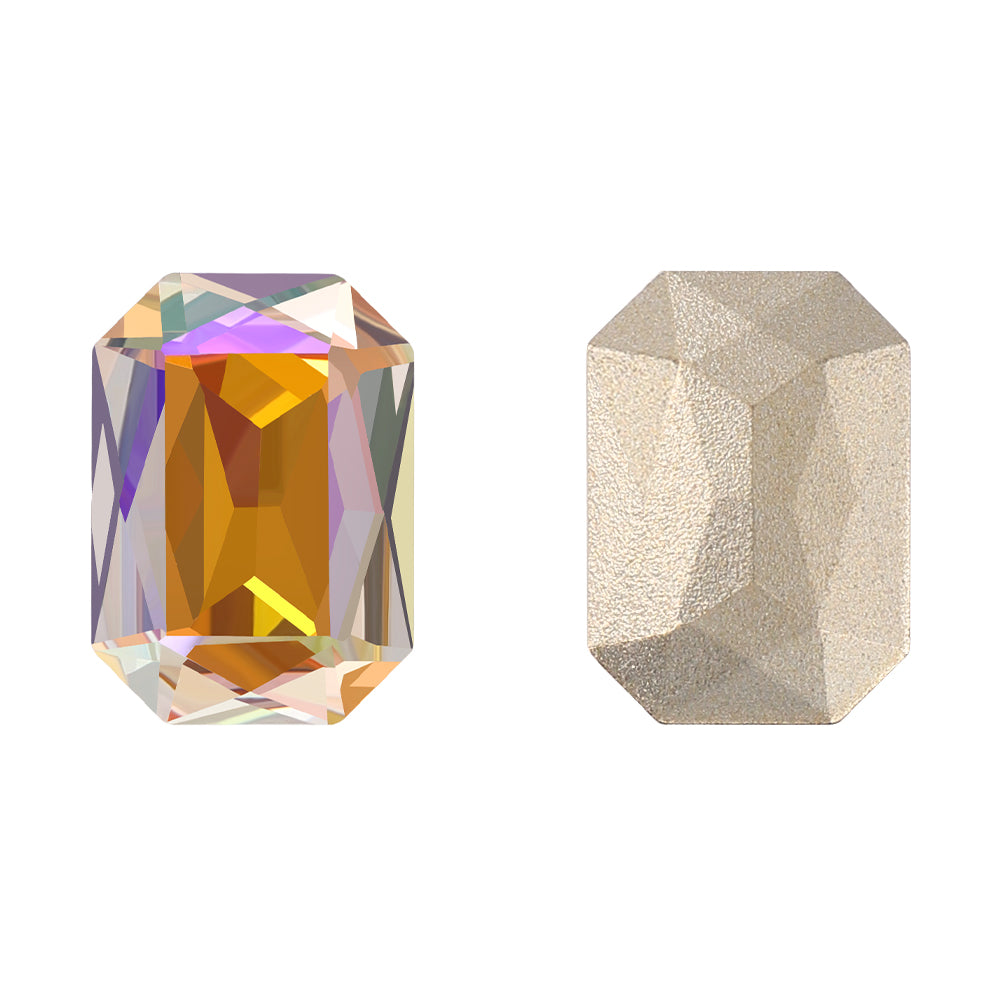 Paradise Shine Thin Octagon Shape High Quality Glass Pointed Back Fancy Rhinestones WholesaleRhinestone