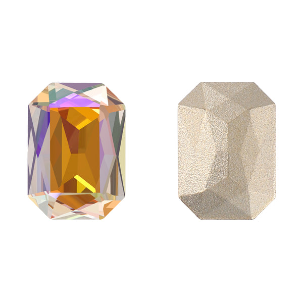 Paradise Shine Thin Octagon Shape High Quality Glass Pointed Back Fancy Rhinestones WholesaleRhinestone