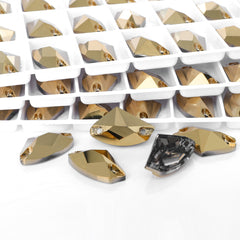 Dorado Galactic Shape High Quality Glass Sew-on Rhinestones