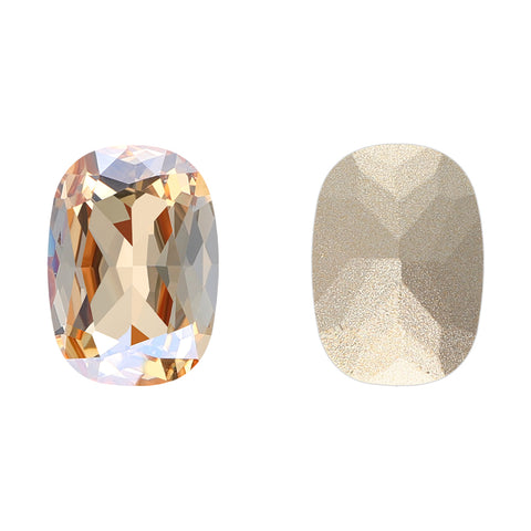 Golden Shadow Cushion Shape High Quality Glass Pointed Back Fancy Rhinestones WholesaleRhinestone Główne zdjęcie produktu