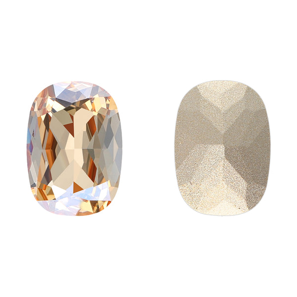 Golden Shadow Cushion Shape High Quality Glass Pointed Back Fancy Rhinestones WholesaleRhinestone