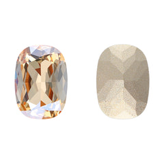 Golden Shadow Cushion Shape High Quality Glass Pointed Back Fancy Rhinestones