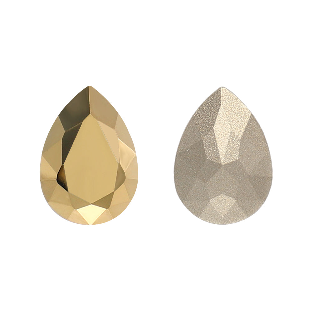 Dorado Pear Shape High Quality Glass Pointed Back Fancy Rhinestones WholesaleRhinestone Immagine principale del prodotto