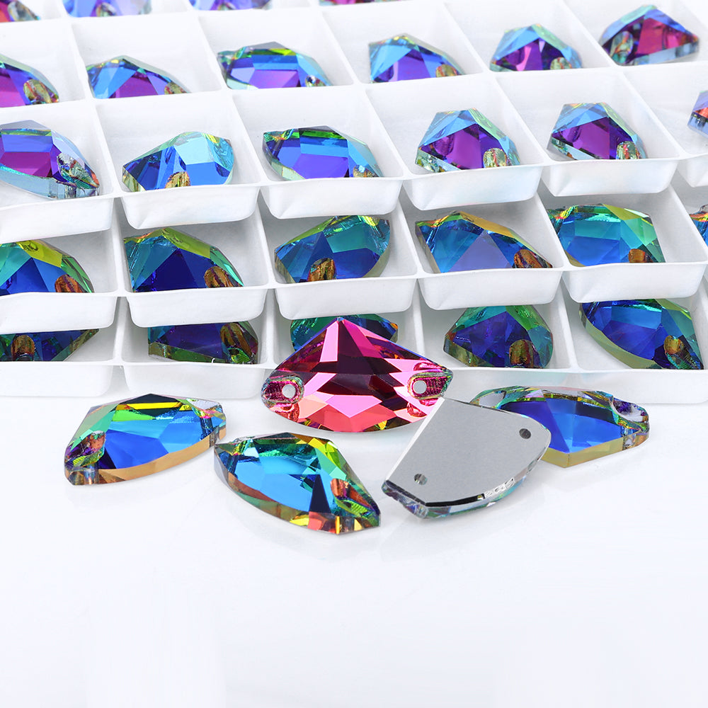 Vitrail Medium Galactic Shape High Quality Glass Sew-on Rhinestones WholesaleRhinestone