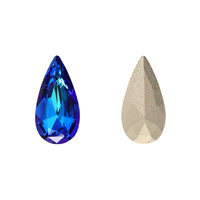 Bermuda Blue Teardrop Shape High Quality Glass Pointed Back Fancy Rhinestones WholesaleRhinestone