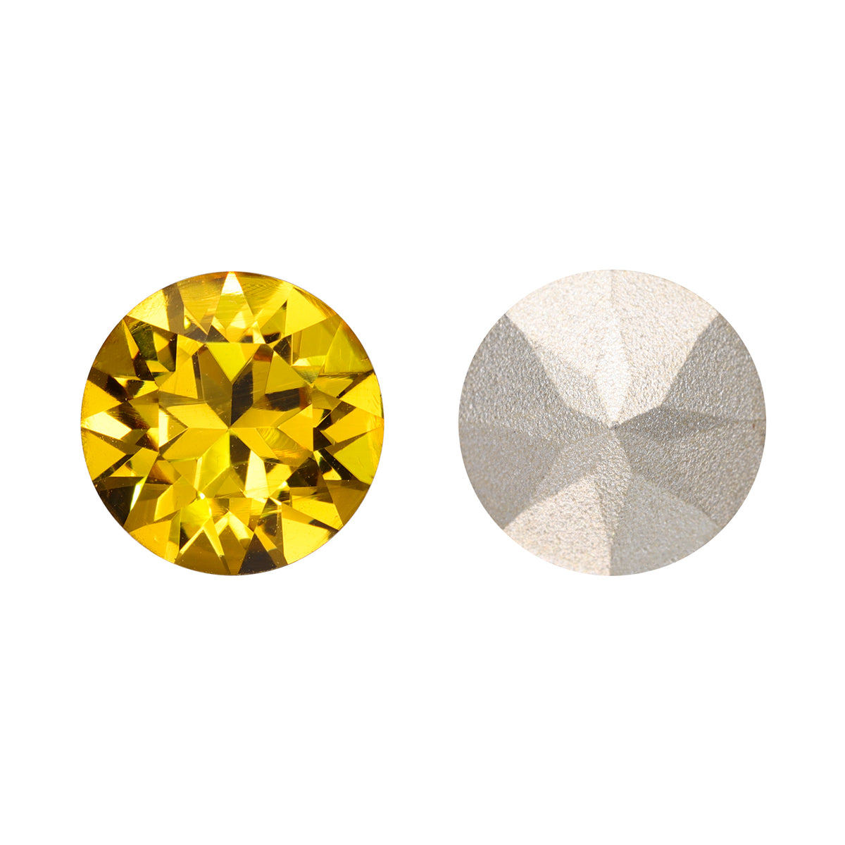 Light Topaz XIRIUS Chaton Shape High Quality Glass Pointed Back Fancy Rhinestones WholesaleRhinestone Hauptbild