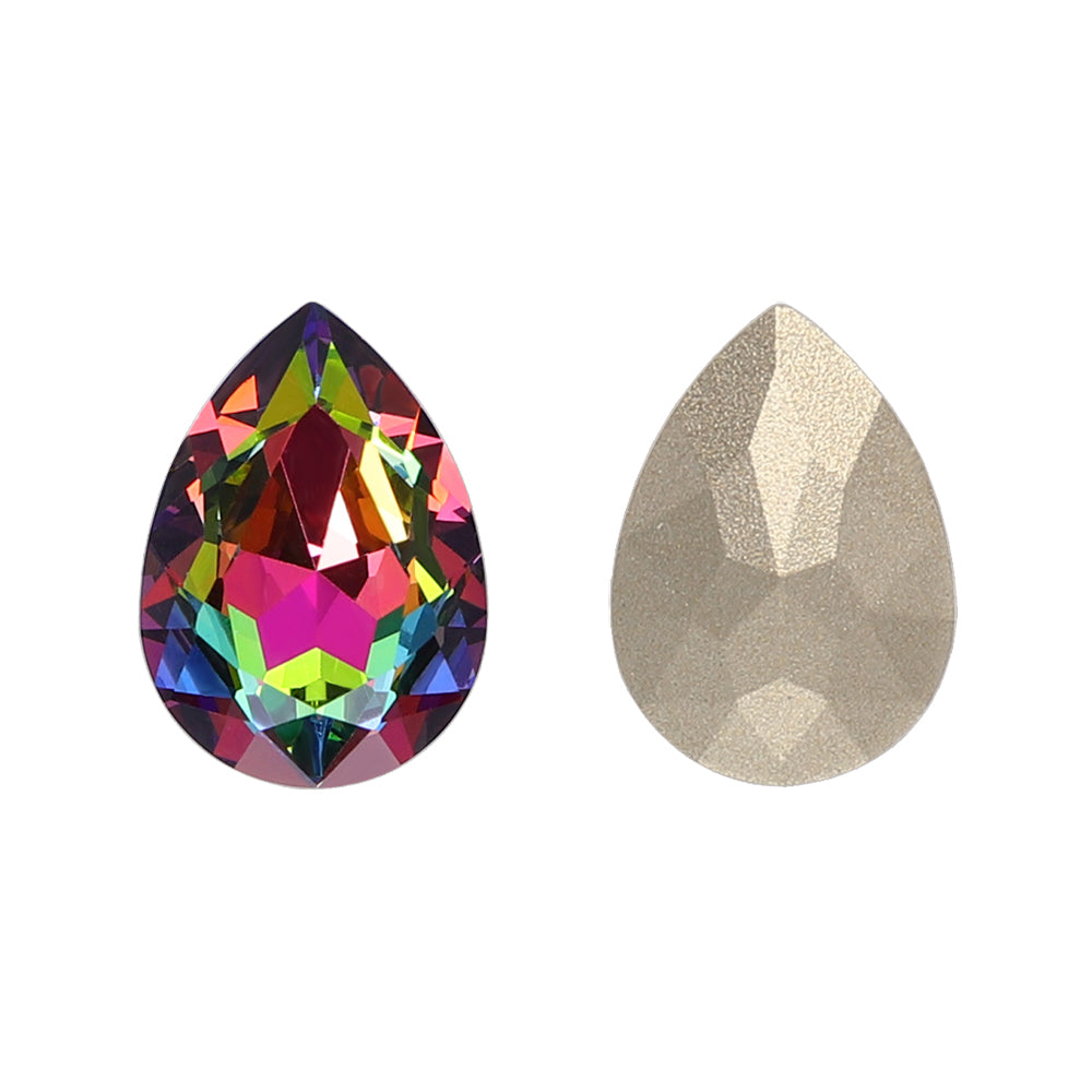 Vitrail Medium Pear Shape High Quality Glass Pointed Back Fancy Rhinestones WholesaleRhinestone メイン画像