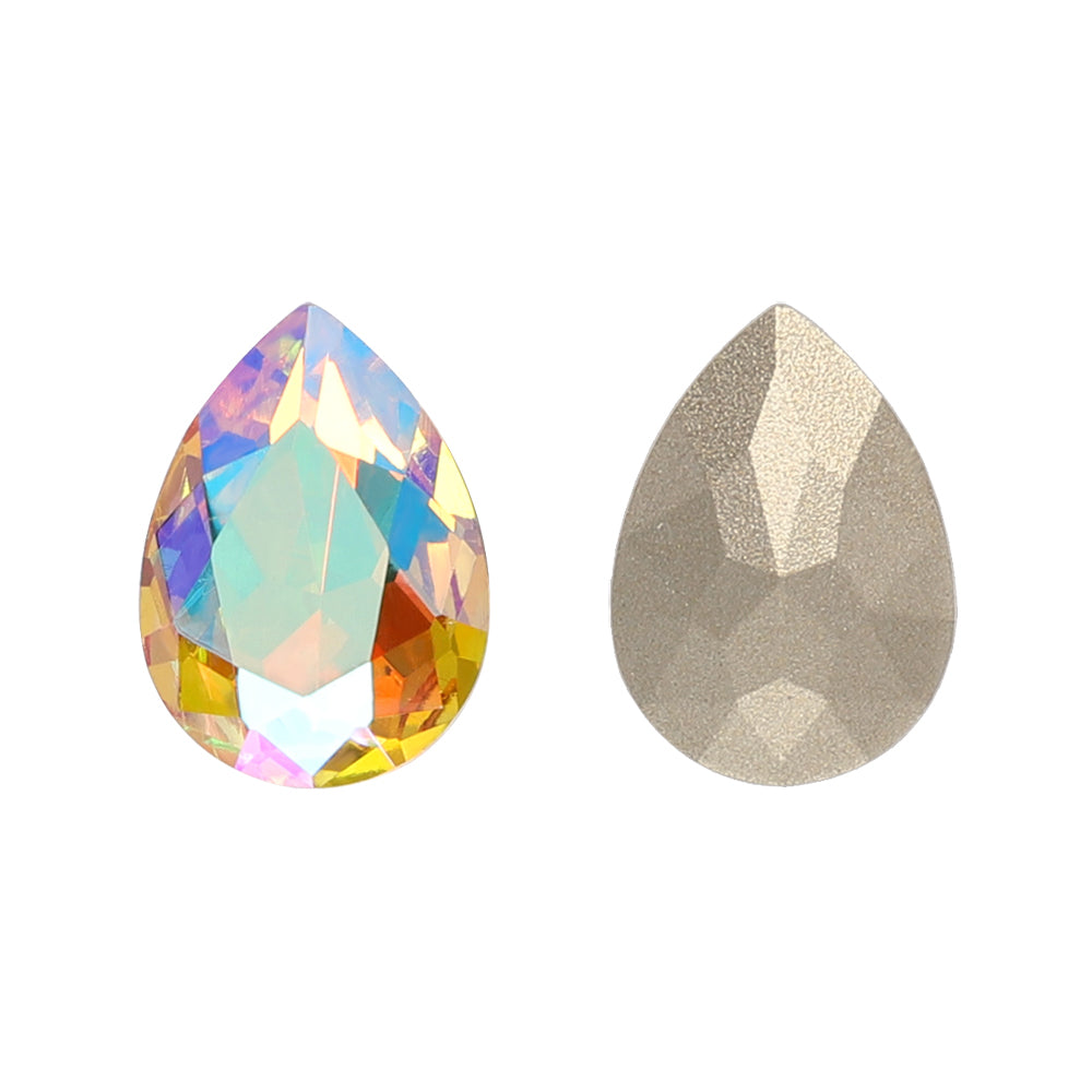 Crystal Sun Pear Shape High Quality Glass Pointed Back Fancy Rhinestones WholesaleRhinestone Main image