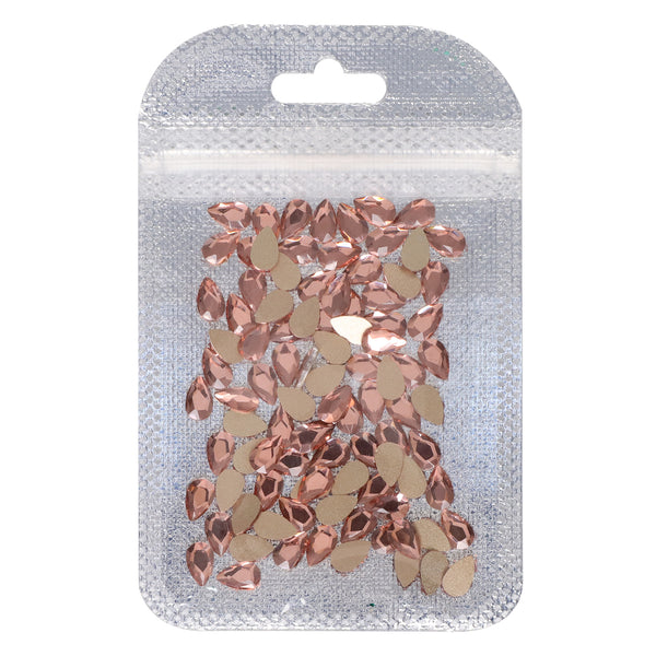 Raindrop Shape Champagne Flat Back Fancy Rhinestones WholesaleRhinestone