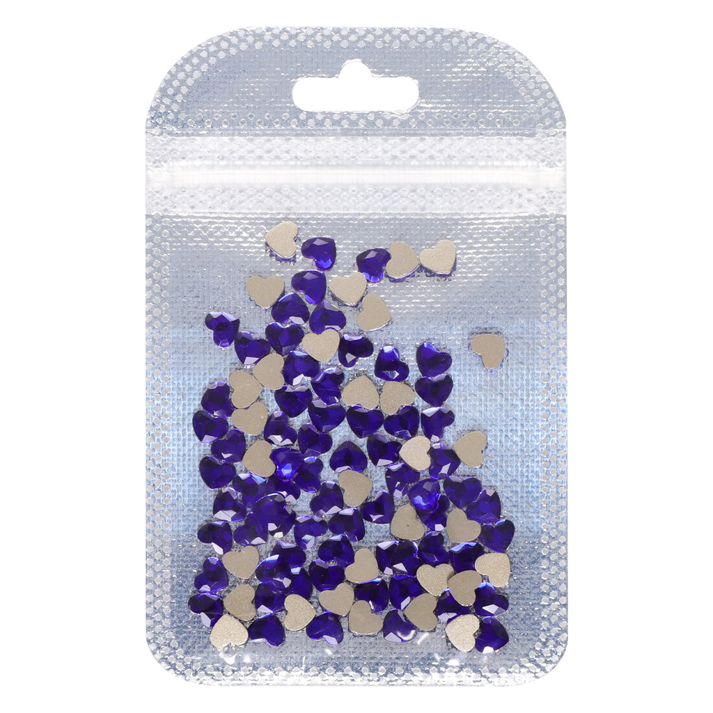 Heart Shape Sapphire Flat Back Fancy Rhinestones WholesaleRhinestone