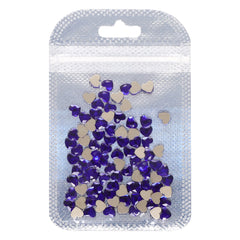 Heart Shape Sapphire Flat Back Fancy Rhinestones WholesaleRhinestone